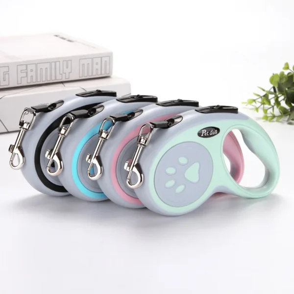 Laisse rétractable en nylon pour chien et chat