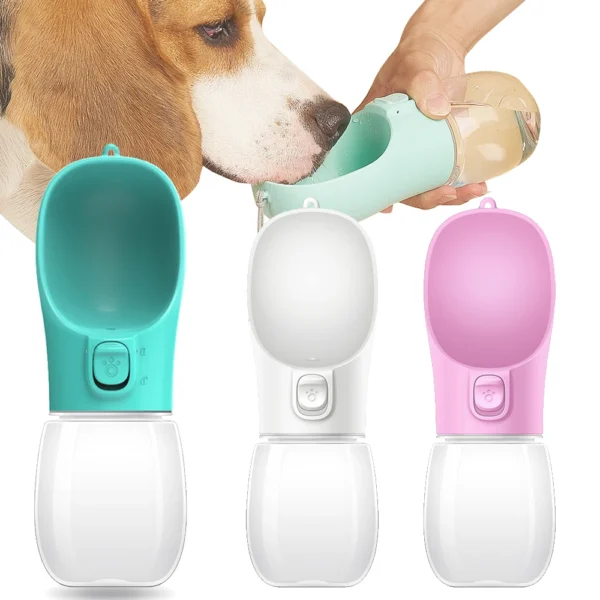 Bouteille d'eau portable de balade pour chien et chat