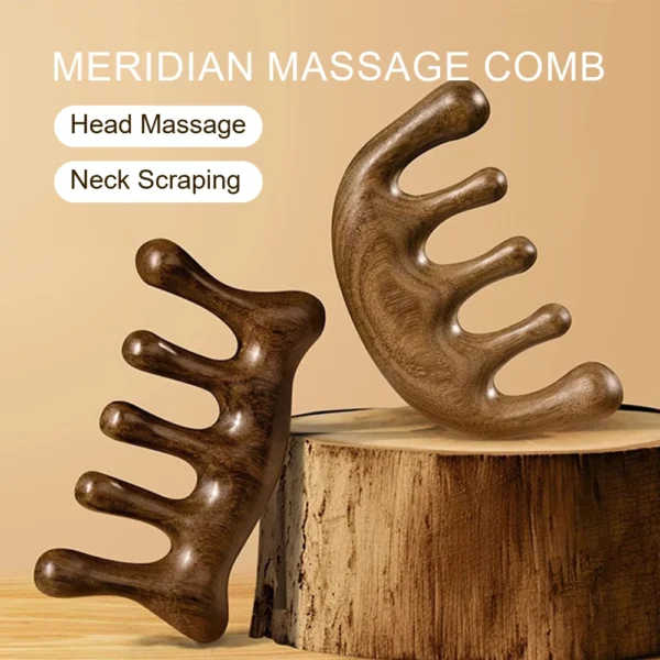 Peigne de massage en bois de Santal