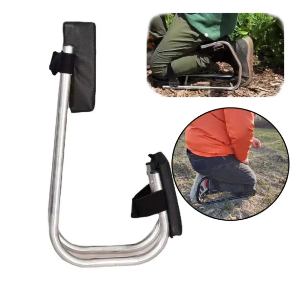 Siège de support genoux pour jardin ou garage en acier inoxidable