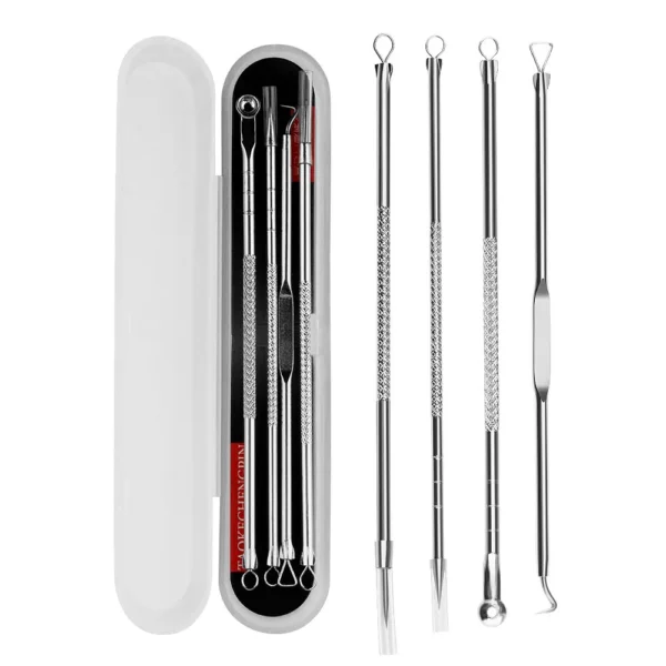 Set de 4 outils anti-acné pour une peau nette et sans imperfections