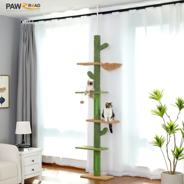 Arbre à chat cactus sur 5 niveaux