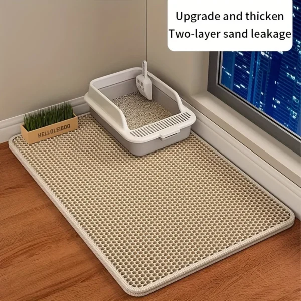 Tapis de protection de litière pour chat