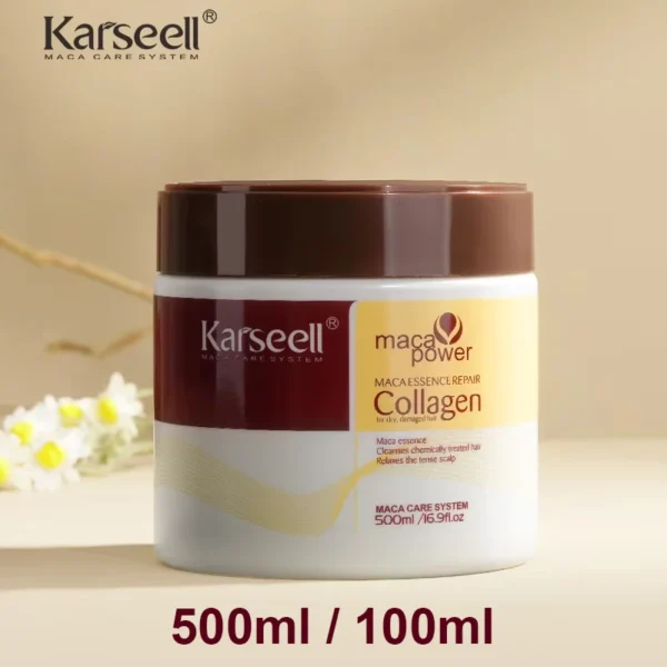 Masque de soin capillaire au collagène